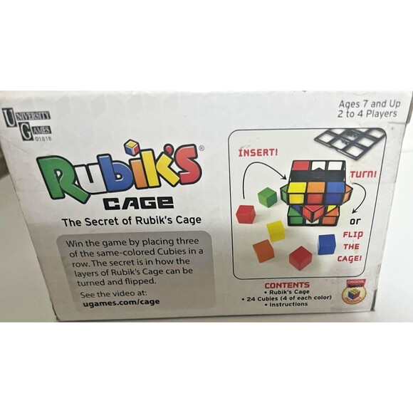 Rubik`S Cage Game Rubiks Cube Action 2 To 4 Players Strategy Brain Teaser Game - Picture 3 of 10